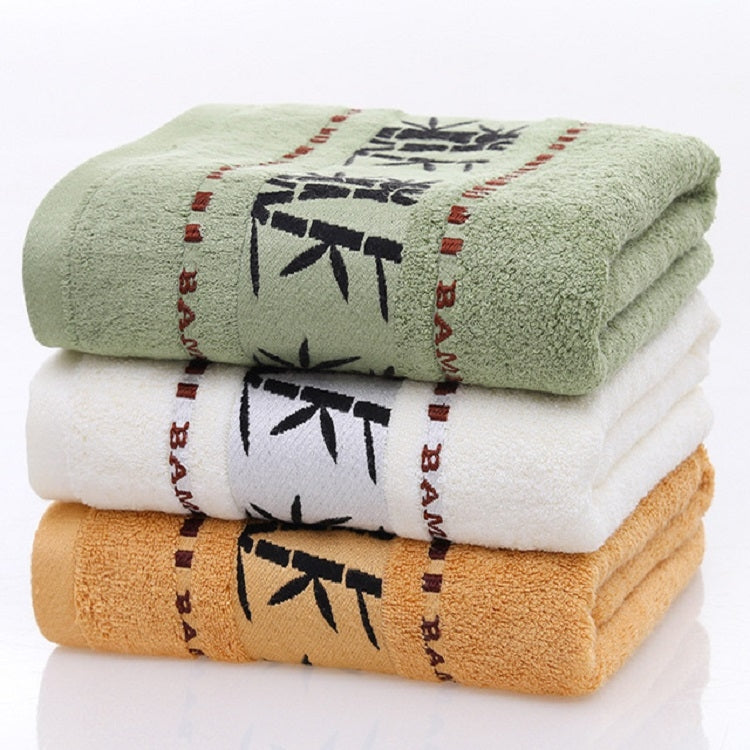 Bamboo Fiber Ink Bamboo Plain Thick Absorbent Soft Adult Bath Towel(Army Green) - Towel Sets by PMC Jewellery | Online Shopping South Africa | PMC Jewellery