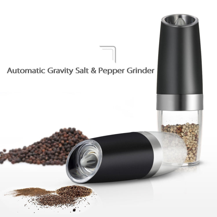 Automatic Electric Pepper Grinder Salt Mill with LED Light - Stirrer & Squeezer by PMC Jewellery | Online Shopping South Africa | PMC Jewellery