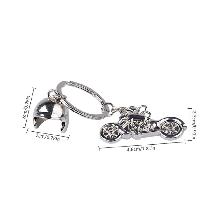 Classic 3D Simulation Model Of Motorcycle Motorcycle Helmet Charms Creation Alloy Key Chain Key Holder Car Key - Key Rings by PMC Jewellery | Online Shopping South Africa | PMC Jewellery