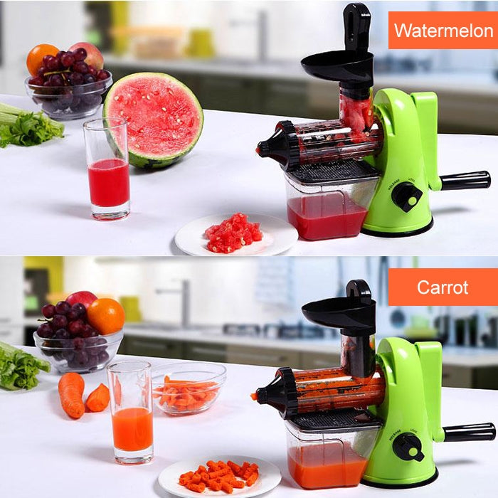Multifunction Home Manual Juicer Apple Orange Wheatgrass Portable DIY Juicer(Green) - free shipping - PMC TechLife - Order now!
