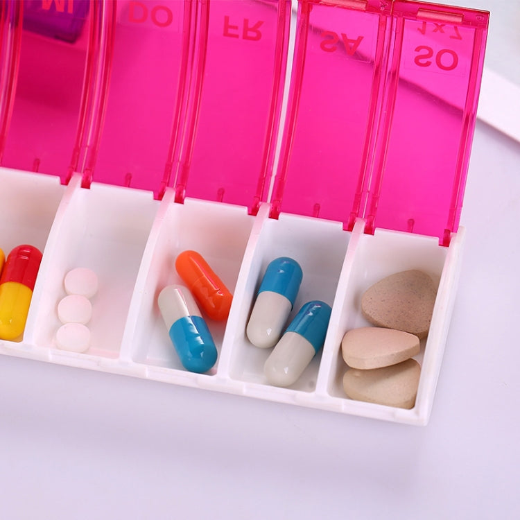 Portable Seven-part Mini Storage Pill Box(Purple) - free shipping - PMC TechLife - Order now!