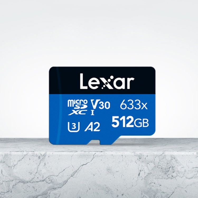 Lexar 633x 512GB High-speed Flash Memory Card Sports Camera Mobile Phone TF Car Driving Recorder Memory Card - Micro SD Card by Lexar | Online Shopping South Africa | PMC Jewellery | Buy Now Pay Later Mobicred