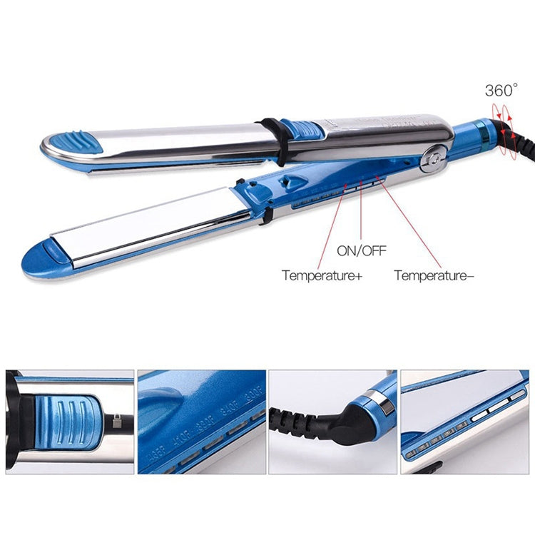 Titanium Hair Straightener Flat Iron(EU) - Hair Curler by PMC Jewellery | Online Shopping South Africa | PMC Jewellery