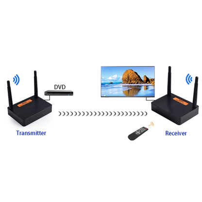 Measy FHD676 Full HD 1080P 3D 5-5.8GHz Wireless HDMI Transmitter (Transmitter + Receiver) Transmission Distance: 200m, Specifications:UK Plug - Set Top Box & Accessories by Measy | Online Shopping South Africa | PMC Jewellery | Buy Now Pay Later Mobicred