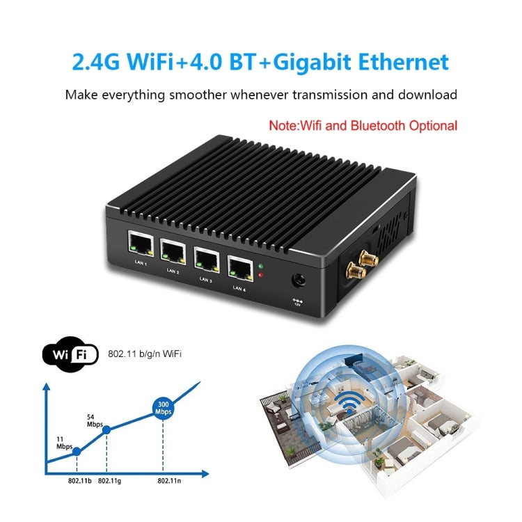 K660G4 Windows and Linux System Mini PC, Intel Celeron Processor N2840 Quad-Core 2M Cache,1.83GHz, up to 2.25GHz, 8GB RAM + 128GB SSD, US Plug - Windows Mini PCs by PMc TechLife | Online Shopping South Africa | PMc TechLife | Buy Now Pay Later Mobicred