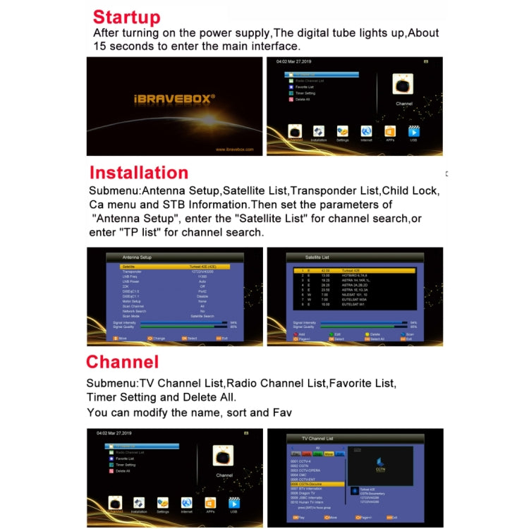 iBRAVEBOX V8 MAGIC Digital Satellite Signal Finder Meter, Support H.265+DVB-S/S2 & IPTV(UK Plug) - Satellite Finder by PMC Jewellery | Online Shopping South Africa | PMC Jewellery | Buy Now Pay Later Mobicred