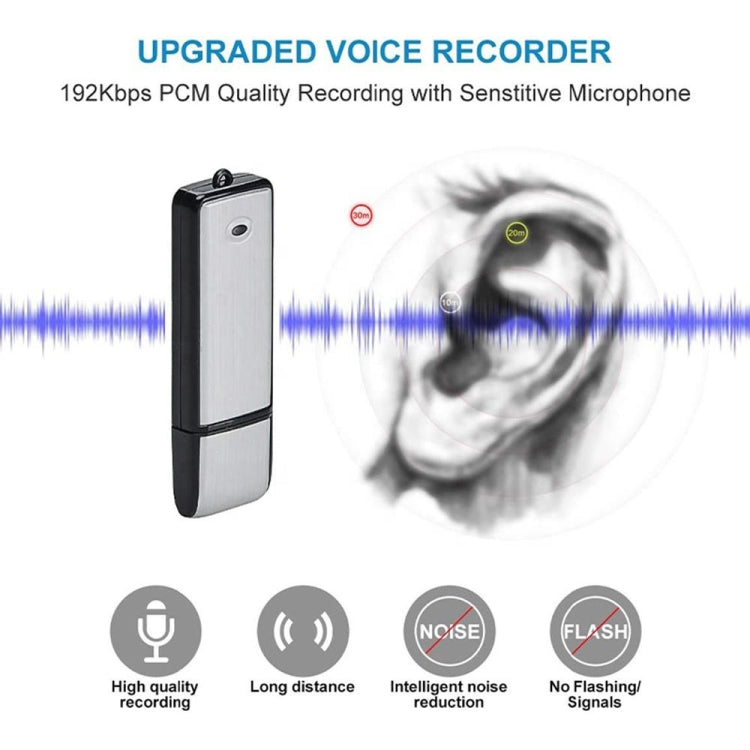 SK858 32GB Rechargeable Portable U-Disk Meeting Voice Recorder (Black) - U-Disk Recorder by PMC TechLife | Online Shopping South Africa | PMC TechLife | Buy Now Pay Later Mobicred