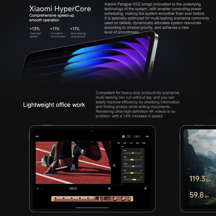 Xiaomi Pad 7 Pro 11.2 inch, 12GB+256GB, HyperOS 2 Qualcomm Snapdragon 8s Gen3 Octa Core (Black) - free shipping - PMc TechLife - Order now!