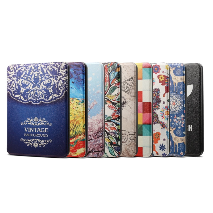 Black Eye Pattern Horizontal Flip PU + TPU Leather Protective Case for Amazon Kindle Paperwhite 4 (2018), with Sleep & Wake-up Function - free shipping - PMC TechLife - Order now!