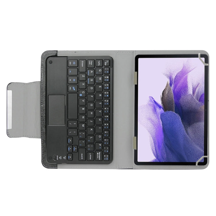 Universal Detachable Magnetic Bluetooth Keyboard Leather Case with Touchpad & Holder for 7 inch IOS & Android & Windows Tablet PC(Black) - Universal Keyboard by PMC TechLife | Online Shopping South Africa | PMC TechLife