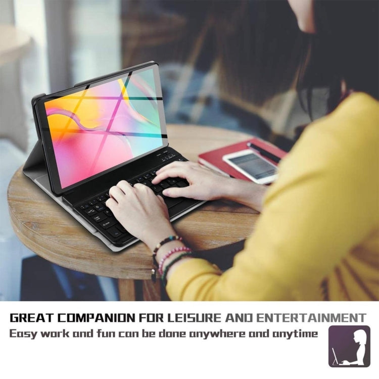 AM12 2 in 1 Removable Bluetooth Keyboard + Protective Leather Tablet Case with Holder for Lenovo Tab P11 (Tab-J606F)(Gold) - Lenovo Keyboard by PMC TechLife | Online Shopping South Africa | PMC TechLife