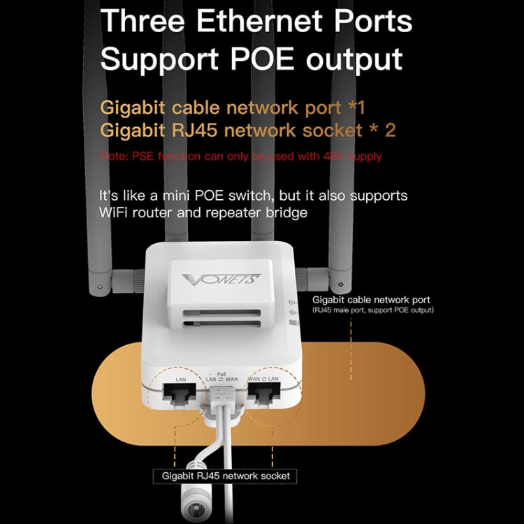 VONETS VAR600-H 600Mbps Wireless Bridge WiFi Repeater, With DC Adapter Set - free shipping - PMC Jewellery - Order now!