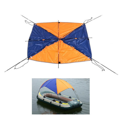 68347 Folding Awning Canoe Rubber Inflatable Boat Parasol Tent for 2 Person,Boat is not Included - Marine Accessories & Parts by PMC Jewellery | Online Shopping South Africa | PMC Jewellery | Buy Now Pay Later Mobicred
