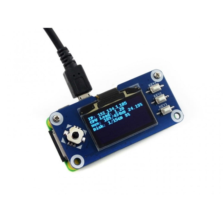 Waveshare 1.3 inch 128x64 Pixels SPI/I2C Interface OLED Display HAT for Raspberry Pi - Modules Expansions Accessories by Waveshare | Online Shopping South Africa | PMC Jewellery | Buy Now Pay Later Mobicred