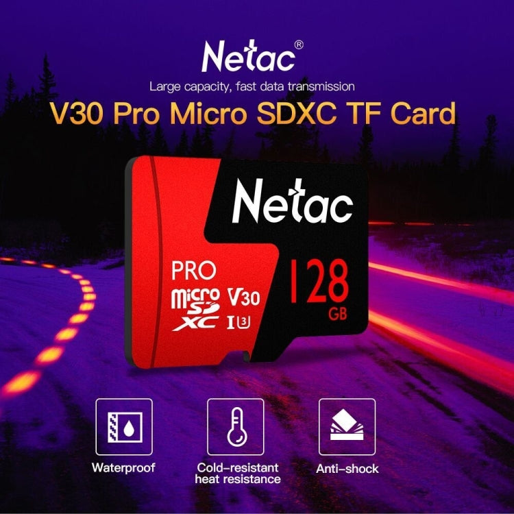 Netac P500 PRO 128GB U3 Speed Level Automobile Data Recorder Monitor Camera Memory Card TF Card - Micro SD Card by Netac | Online Shopping South Africa | PMC Jewellery | Buy Now Pay Later Mobicred