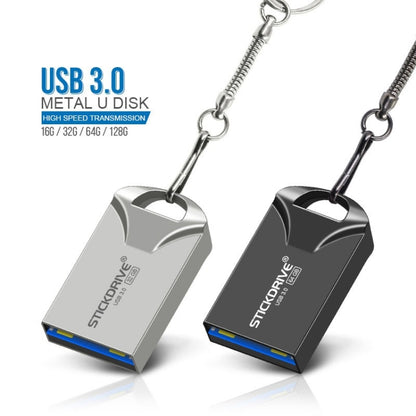 STICKDRIVE 128GB USB 3.0 High Speed Mini Metal U Disk (Black) - USB Flash Drives by STICKDRIVE | Online Shopping South Africa | PMC Jewellery | Buy Now Pay Later Mobicred