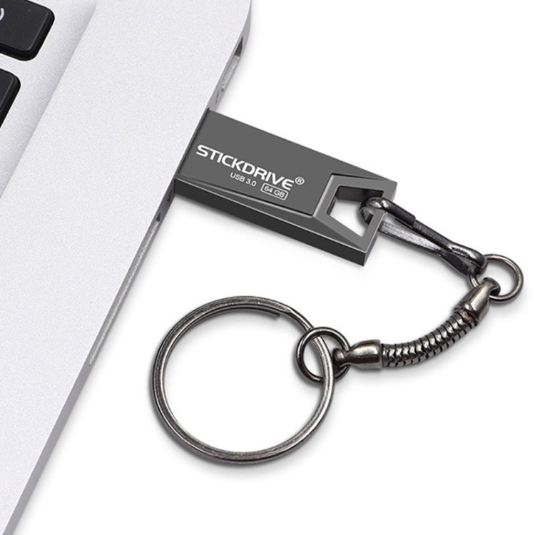 STICKDRIVE 128GB USB 3.0 High Speed Mini Metal U Disk (Black) - USB Flash Drives by STICKDRIVE | Online Shopping South Africa | PMC Jewellery | Buy Now Pay Later Mobicred