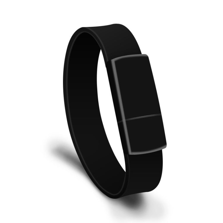 MicroDrive 64GB USB 2.0 Fashion Bracelet Wristband U Disk (Black) - USB Flash Drives by MicroDrive | Online Shopping South Africa | PMC Jewellery | Buy Now Pay Later Mobicred