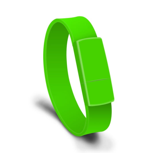 MicroDrive 128GB USB 2.0 Fashion Bracelet Wristband U Disk (Green) - USB Flash Drives by MicroDrive | Online Shopping South Africa | PMC Jewellery | Buy Now Pay Later Mobicred