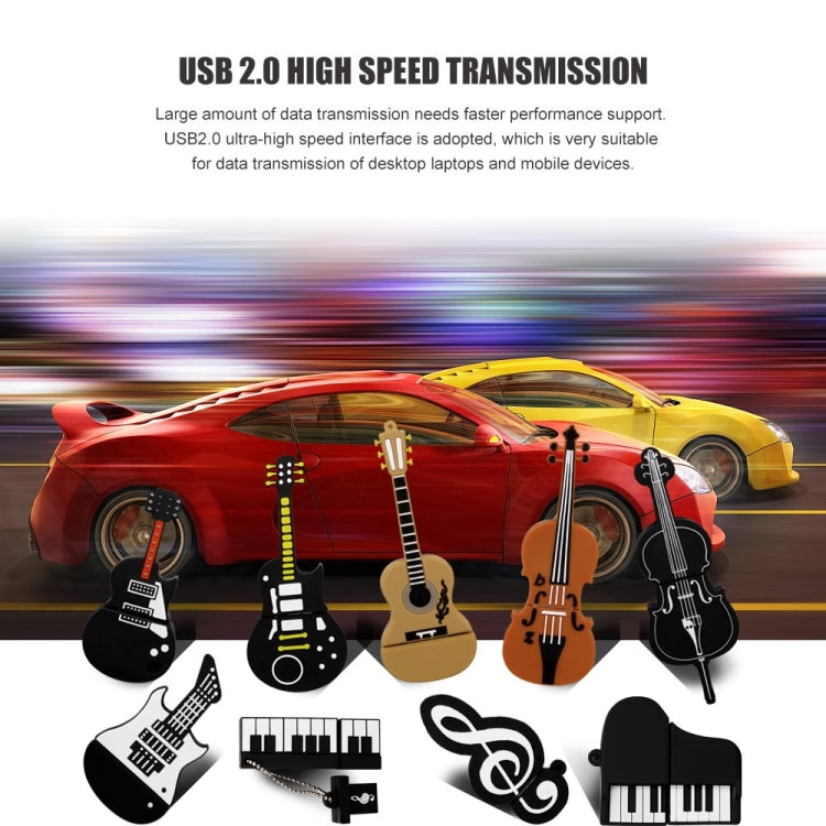 MicroDrive 128GB USB 2.0 Medium Violin U Disk - free shipping - PMC Jewellery - Order now!