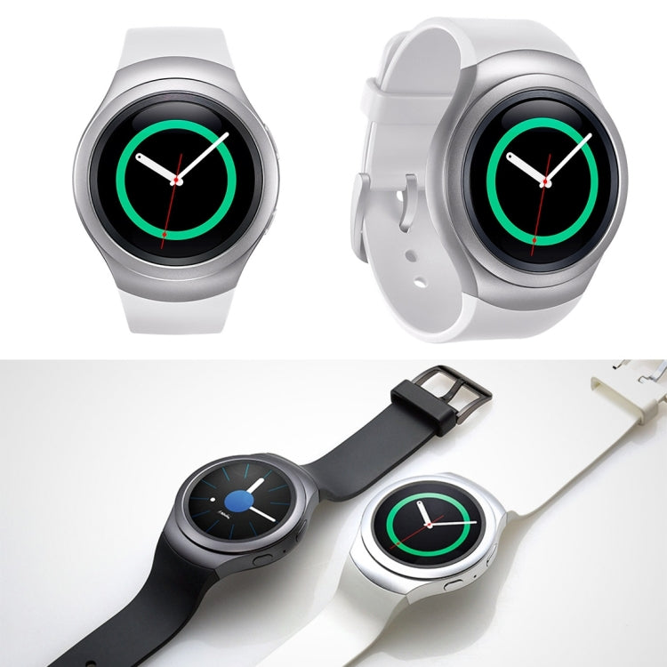 For Samsung Gear S2 Sport / Gear S2 Watch Solid Color Silicone Watchband(White) - Watch Bands by PMC TechLife | Online Shopping South Africa | PMC TechLife | Buy Now Pay Later Mobicred