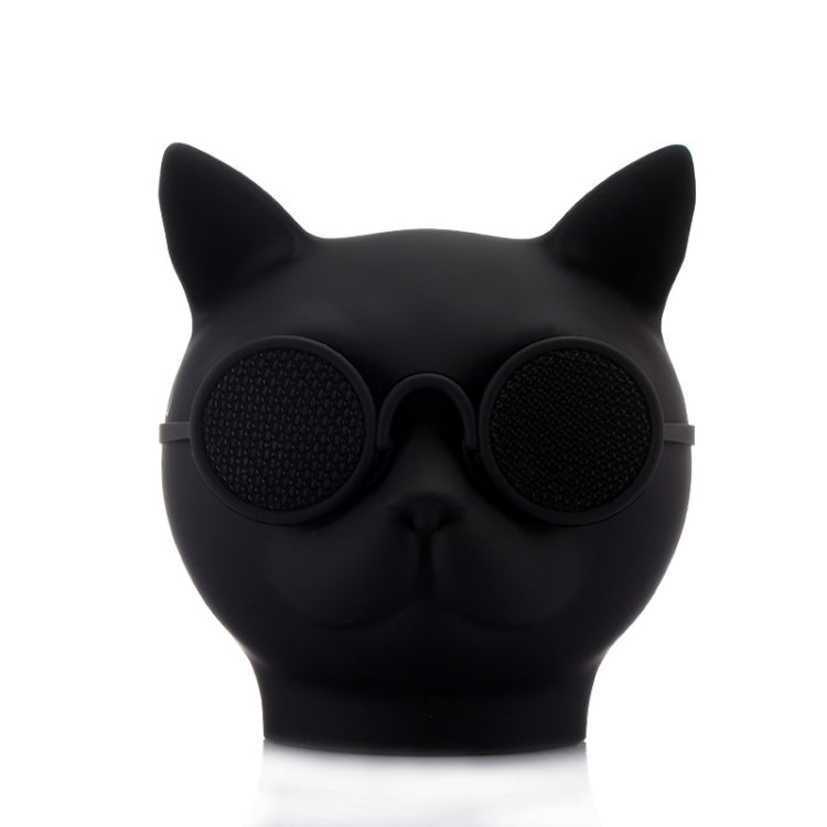 T8 Mini Cat Shape Stereo Wireless Bluetooth Speaker, Support Hands-free / TF Card / FM(Black) - Mini Speaker by PMC Jewellery | Online Shopping South Africa | PMC Jewellery