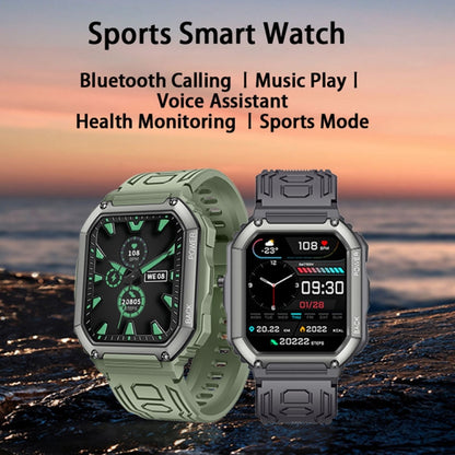 KR06 Waterproof Pedometer Sport Smart Watch, Support Heart Rate / Blood Pressure Monitoring / BT Calling (Camouflage Black) - Smart Watches by PMC Jewellery | Online Shopping South Africa | PMC Jewellery | Buy Now Pay Later Mobicred