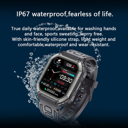 KR06 Waterproof Pedometer Sport Smart Watch, Support Heart Rate / Blood Pressure Monitoring / BT Calling (Camouflage Black) - Smart Watches by PMC Jewellery | Online Shopping South Africa | PMC Jewellery | Buy Now Pay Later Mobicred