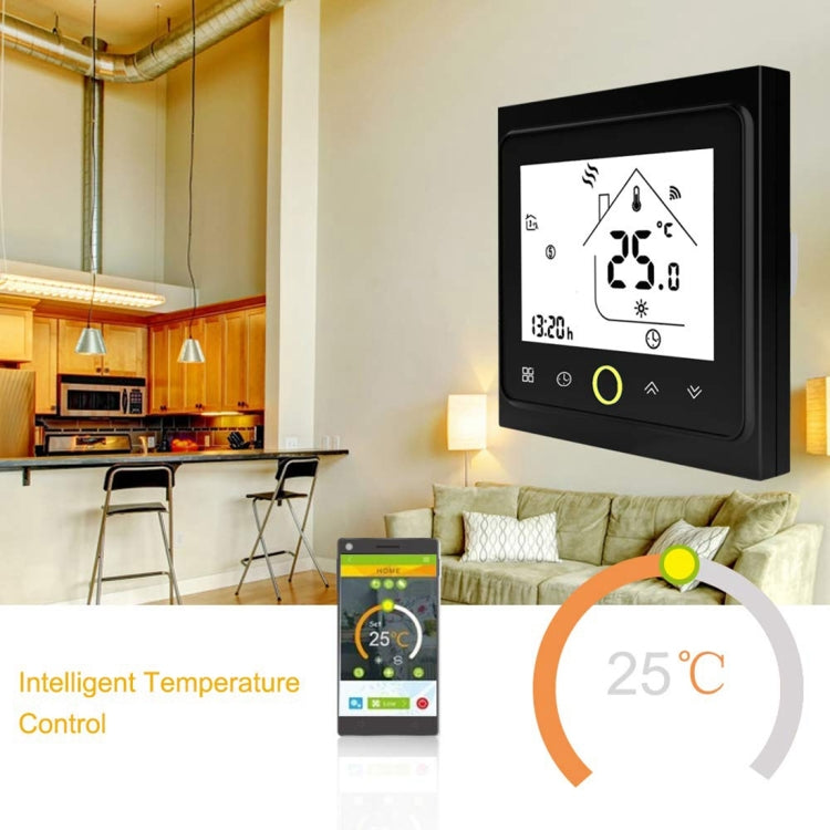 BHT-002GCLW 3A Load Water / Gas Boiler Type LCD Digital Heating Room Thermostat with Time Display, WiFi Control(White) - Indoor Thermometer by PMC TechLife | Online Shopping South Africa | PMC TechLife