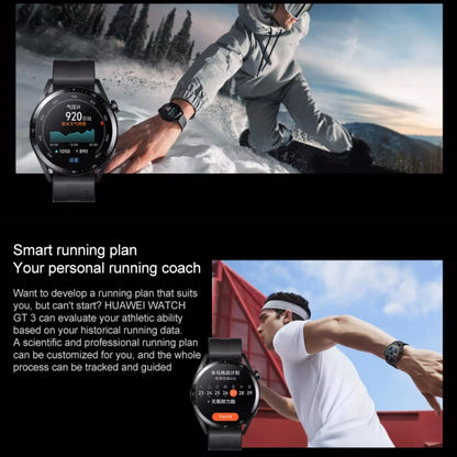 HUAWEI WATCH GT 3 Smart Watch 42mm Leather Wristband, 1.32 inch AMOLED Screen, Support Heart Rate Monitoring / GPS / 7-days Battery Life / NFC(White) - Wearable Devices by Huawei | Online Shopping South Africa | PMC Jewellery | Buy Now Pay Later Mobicred