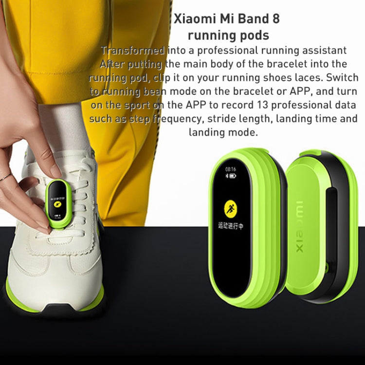 Original For Xiaomi Mi Band 8 PC + TPU Watch Case Running Assistance (Green) - Watch Cases by Xiaomi | Online Shopping South Africa | PMC Jewellery