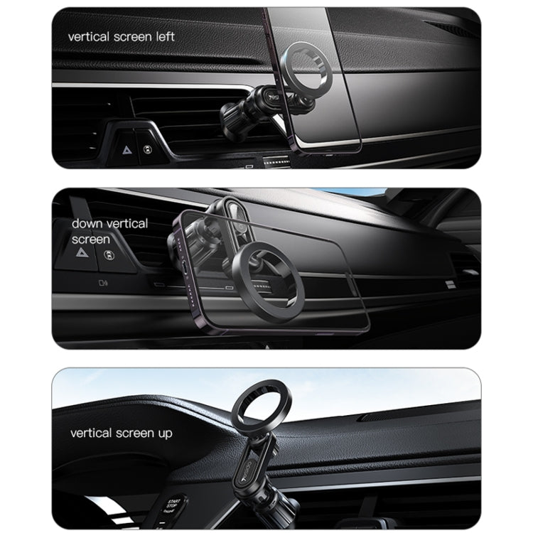 Yesido C157 Strong Magnetic Car Air Vent Phone Holder (Black) - free shipping - PMC TechLife - Order now!