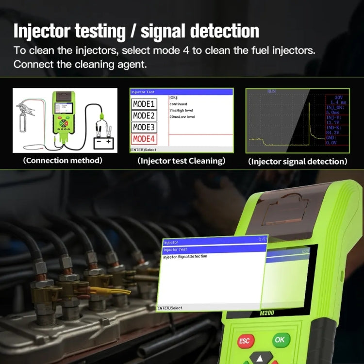 JDiag M200 8V-30V OBD Motorcycles Diagnostic Instrument with Data Printing - free shipping - PMC TechLife - Order now!