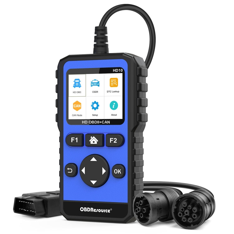 HD10 12V-24V 2 in 1 Full Systems Diagnostic Scan Tool OBD2/HDOBD/EOBD Scanner - free shipping - PMC TechLife - Order now!