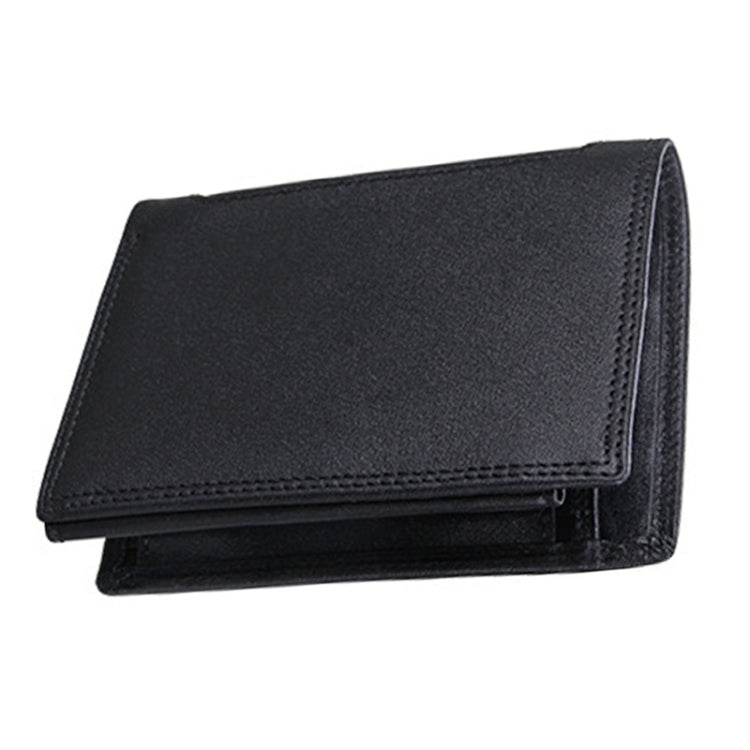 Genuine Cowhide Leather 3-folding Card Holder Wallet RFID Blocking Card Bag Protect Case for Men, Size: 13*10.2*2.5cm - Antimagnetic RFID Package by PMC TechLife | Online Shopping South Africa | PMC TechLife | Buy Now Pay Later Mobicred