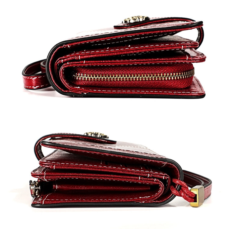 3556 Large Capacity Long Multi-function Anti-magnetic RFID Wallet Clutch for Ladies with Card Slots (Brown) - Antimagnetic RFID Package by PMC TechLife | Online Shopping South Africa | PMC TechLife | Buy Now Pay Later Mobicred