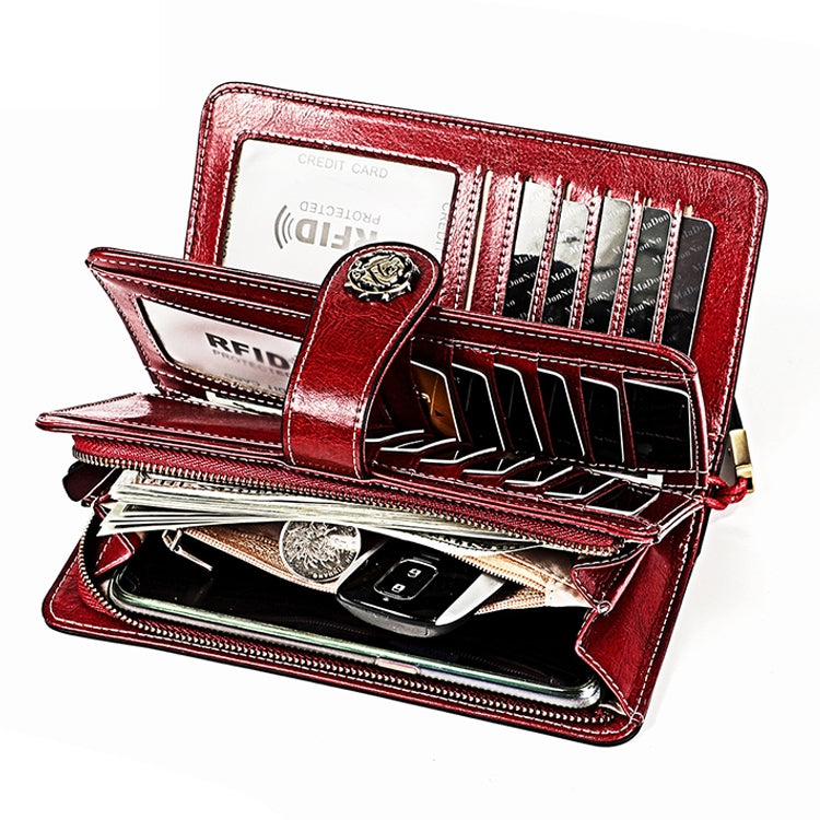3555 Large Capacity Long Multi-function Anti-magnetic RFID Wallet Clutch for Ladies with Card Slots (Blue) - free shipping - PMC TechLife - Order now!