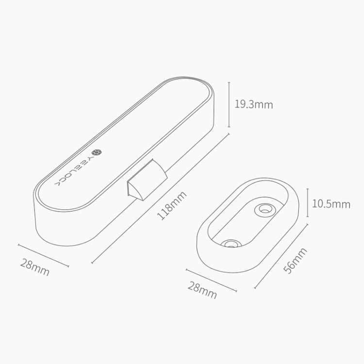 Original Xiaomi Youpin YEELOCK Smart Drawer Cabinet Lock Switch, US Plug(White) - Door Locks & Cabinet Locks by Xiaomi | Online Shopping South Africa | PMC TechLife | Buy Now Pay Later Mobicred