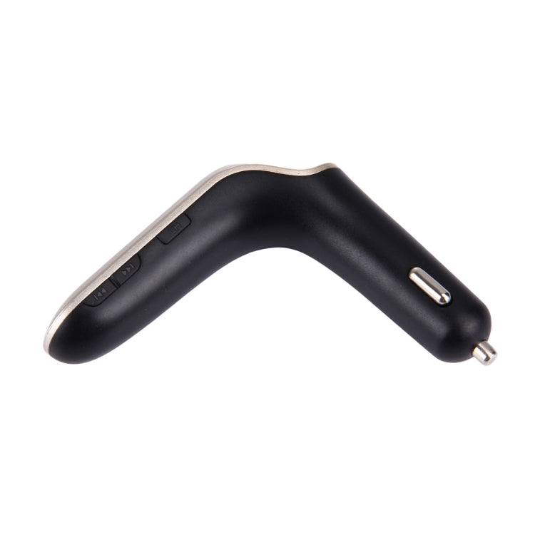 CARS7 Bluetooth Car Charger with Digital Display for Mobile Phone(Gold) - Car Charger by PMC TechLife | Online Shopping South Africa | PMC TechLife