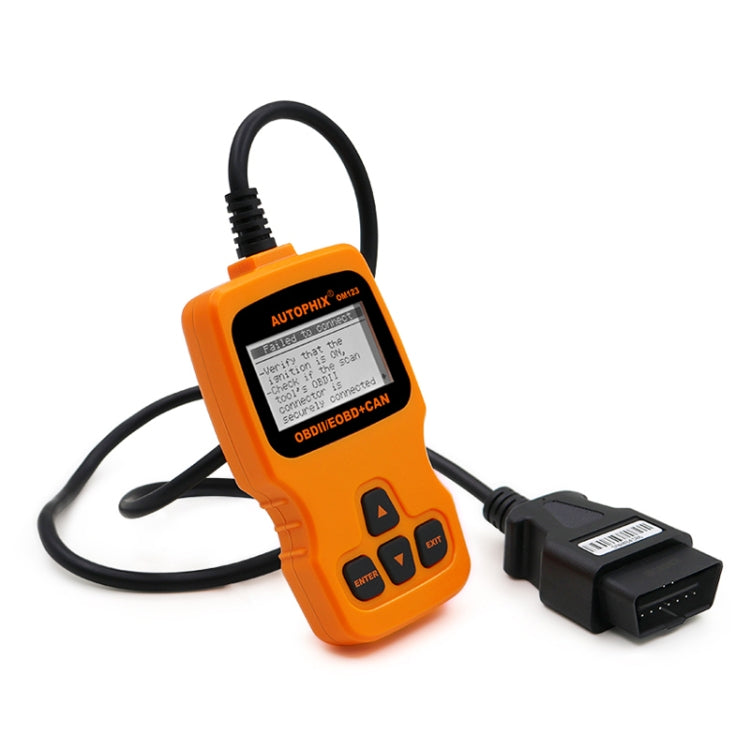AUTOPHIX OM123 Car Portable OBD2 Scanner Car Diagnostic Tool OBD 2 Automotive Scanner EOBD Code Reader (Orange) - Code Readers & Scan Tools by PMC TechLife | Online Shopping South Africa | PMC TechLife