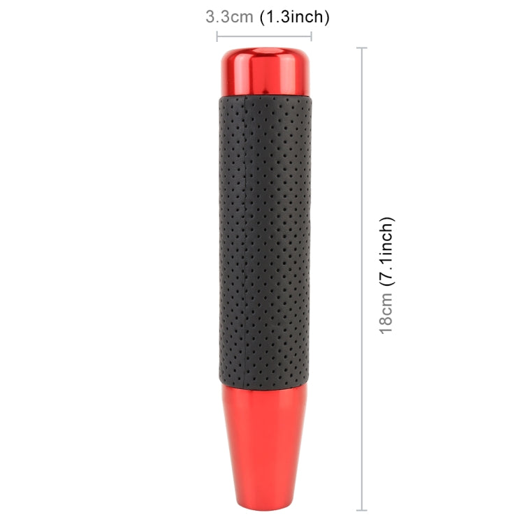 Metal Leather Long Column Car Shift Knob, Size: 18x3.3cm (Red) - Shift Knob by PMC Jewellery | Online Shopping South Africa | PMC Jewellery