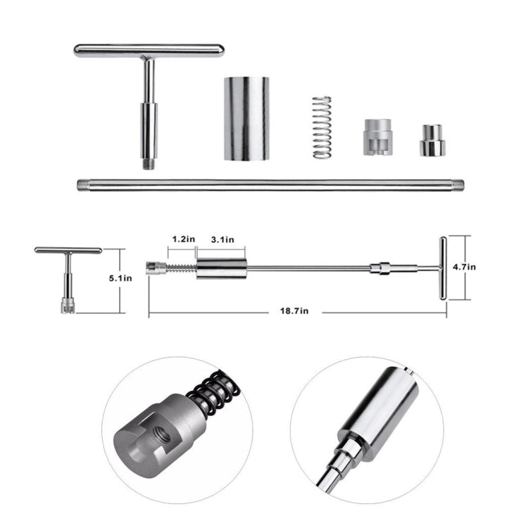 Auto Repair Body Tool Kit PDR Dent Paintless Repair Tools Dent Puller Slide Hammer Reverse Hammer Aluminum Suction Cups for Dent - Sheet Metal Tools by PMC TechLife | Online Shopping South Africa | PMC TechLife