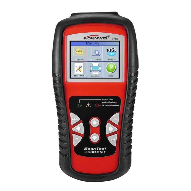 KONNWEI KW830 OBDII / CAN Car Auto Diagnostic Scan Tools  Auto Scan Adapter Scan Tool  Supports 8 Languages and 6 Protocols (Can Also Detect Battery and Voltage, Only Detect 12V Gasoline Car) - Code Readers & Scan Tools by KONNWEI | Online Shopping South Africa | PMC Jewellery | Buy Now Pay Later Mobicred