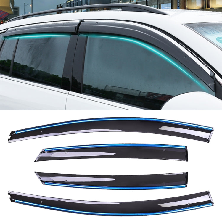 4 PCS Window Sunny Rain Visors Awnings Sunny Rain Guard for Ford Focus 2012-2018 Version Sedan - Window Foils & Solar Protection by PMC Jewellery | Online Shopping South Africa | PMC Jewellery