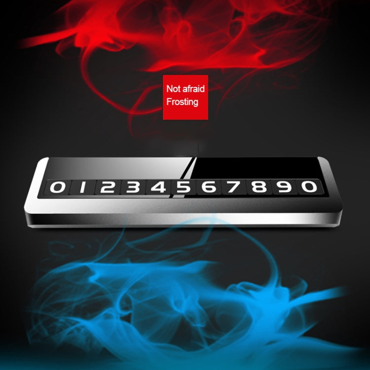 Creative Temporary Parking Card Car Sticker (Silver) - Parking Card by PMC TechLife | Online Shopping South Africa | PMC TechLife