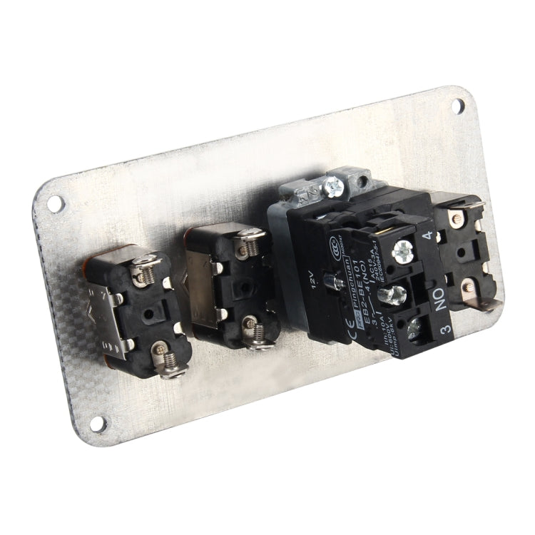 Racing Car Ignition Switch Panel Engine Start Start Push Button LED Racing Toggle Switch 12V Carbon Fiber Panel Multi-function Automatic Ignition Switch for Racing Cars - Car Switches by PMC TechLife | Online Shopping South Africa | PMC TechLife | Buy Now Pay Later Mobicred