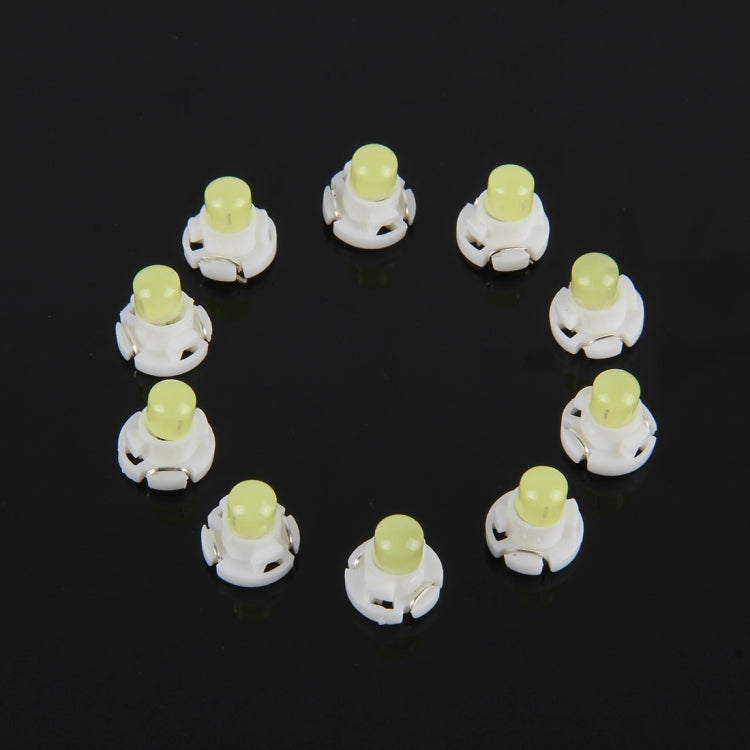 10 PCS 2W T4.2 Wedge Instrument Panel LED Light Dashboard Indicator Lamp Bulb(White Light) - free shipping - PMC TechLife - Order now!