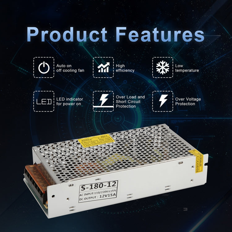 AC 110 / 220V to DC 12V 20A 240W Power Adapter AC-DC Converter Step Down Module Voltage Transformer Switch Power - Step-down Transformer by PMC TechLife | Online Shopping South Africa | PMC TechLife