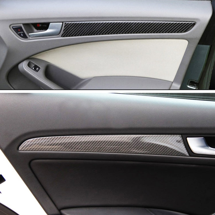 4 PCS Car Carbon Fiber Inner Door Panel Decorative Sticker for Audi A4L / A5 / Q5 - Car Interior Mouldings by PMC TechLife | Online Shopping South Africa | PMC TechLife