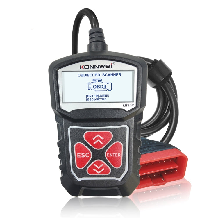 KONNWEI KW309 V309 V310 MS309 Code Reader OBD2 Scanner Diagnostic Tool(Black) - Code Readers & Scan Tools by KONNWEI | Online Shopping South Africa | PMC TechLife | Buy Now Pay Later Mobicred